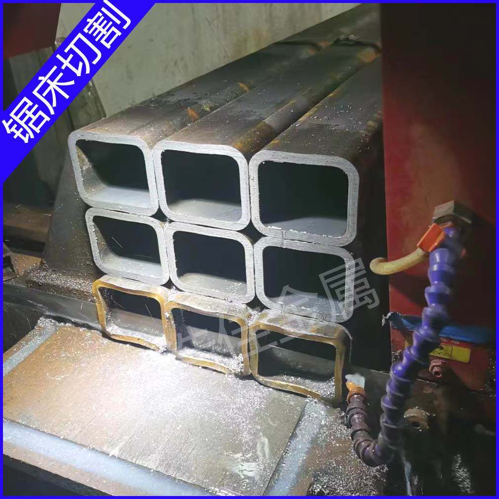 20号Q345B大口径厚壁碳钢无缝方管方矩管黑方通 空心方形钢管切u.