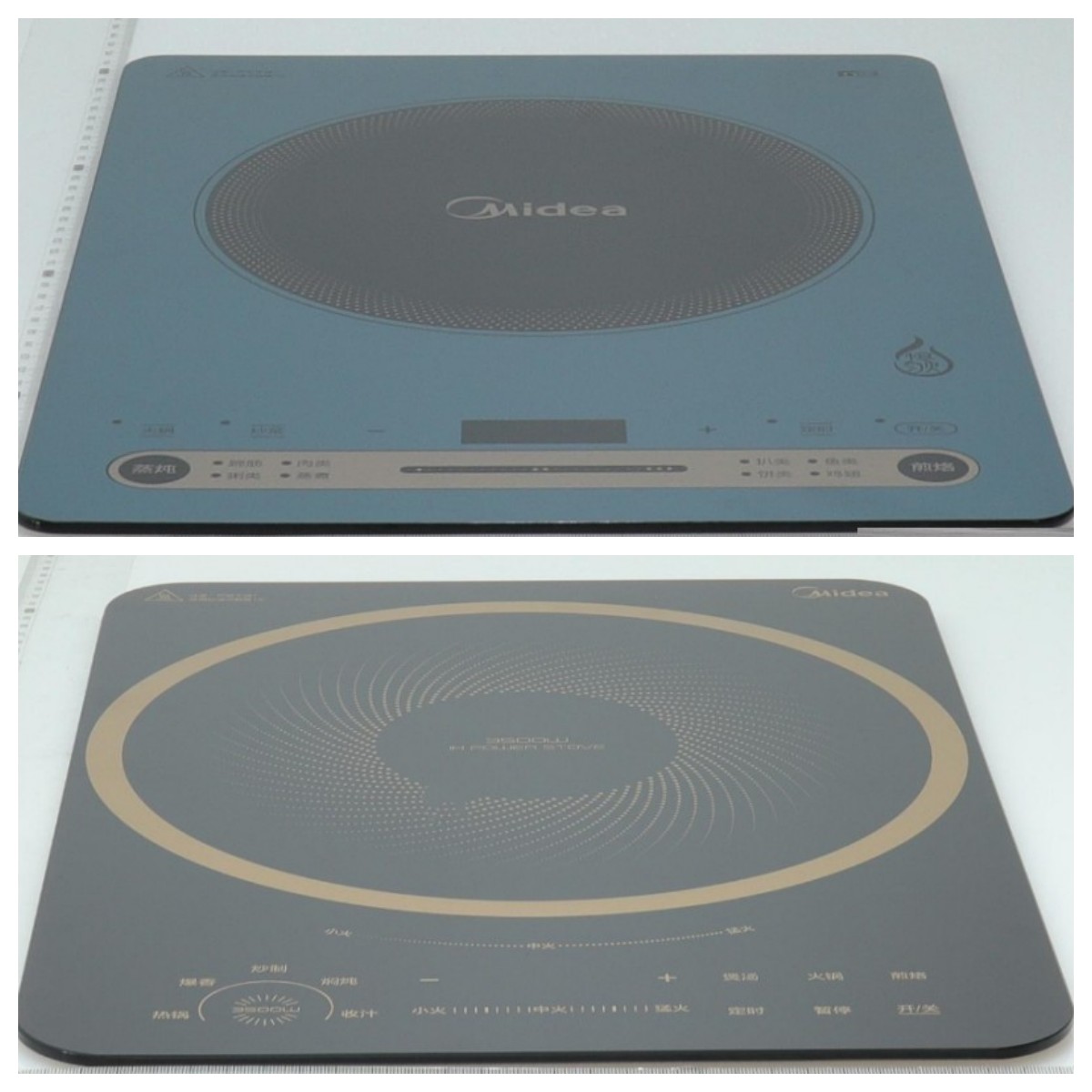 美的电磁炉面板C22-RH2279灶面板MC-CL35Q7-402微晶玻璃原装配件