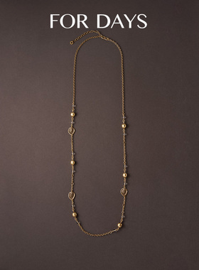 【朵姐臻选】FOR DAYS 叶缀金松｜摇曳长款项链