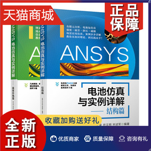 宋述军 机械工业 张寅 井文明 结构篇 流体传热篇 正版 2册 ANSYS电池仿真与实例详解