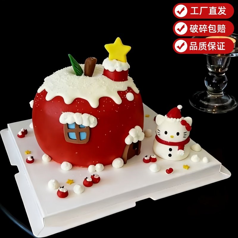 新年元旦圣诞节惊喜礼物巧克力蛋糕甜品装饰可爱KT小猫苹果敲敲乐,节庆用品/礼品,节日装扮用品,淘宝优惠券,粉丝福利购,淘宝优惠卷
