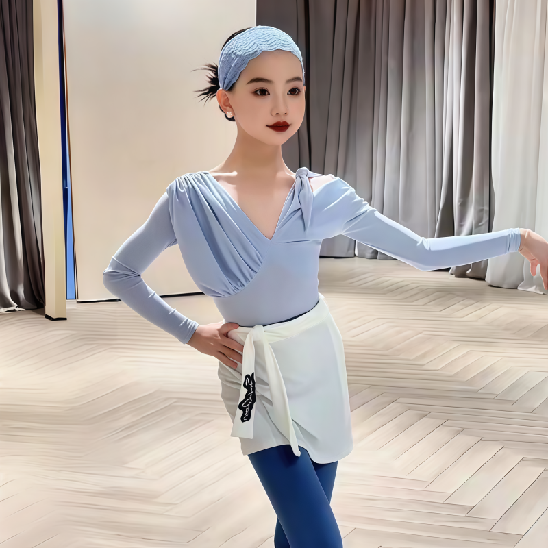 SQ同款拉丁舞服女童冬季新款长袖褶皱连体上衣百搭瑜伽运动裤套装,运动/瑜伽/健身/球迷用品,拉丁舞练习套装,淘宝优惠券,粉丝福利购,淘宝优惠卷