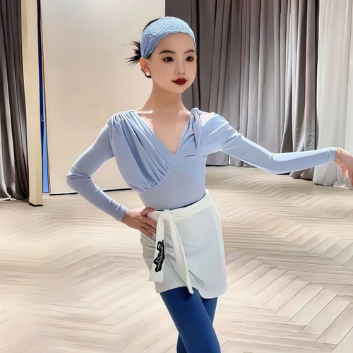 SQ同款拉丁女童春长袖上衣瑜伽裤