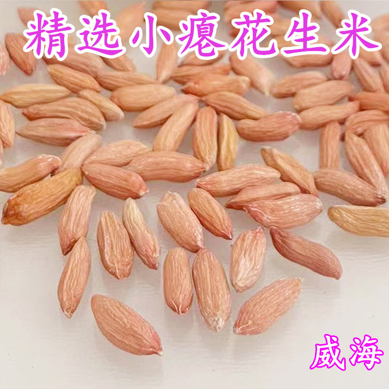 25年真空小包装山东瘪子花生米生新甘甜干瘪扁花生仁瘪花生锡纸袋