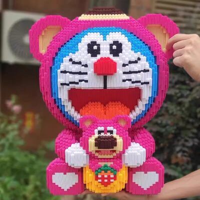 乐哆啦草莓熊儿童积木玩