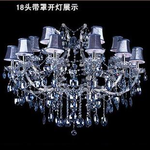 欧式客厅灯轻奢卧室餐厅灯现代简约别墅水晶吊灯美式创意大气灯具