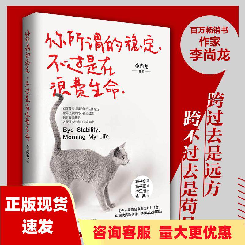 【正版书包邮】你所谓的稳定不过是在浪费生命李尚龙湖南文艺出版社