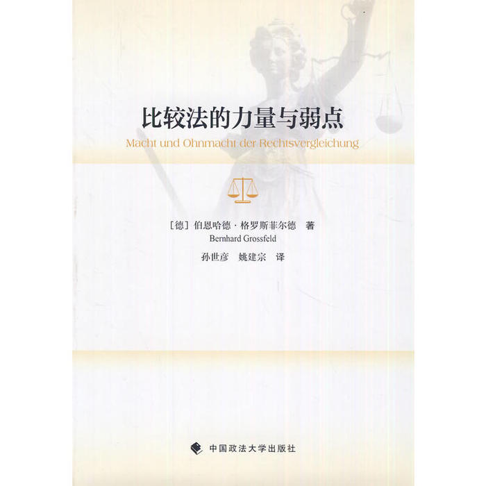 【正版书包邮】比较法的力量与弱点伯恩哈德格罗斯菲尔德BernhardGrossfeld孙世彦姚建宗中国政法大学出版社