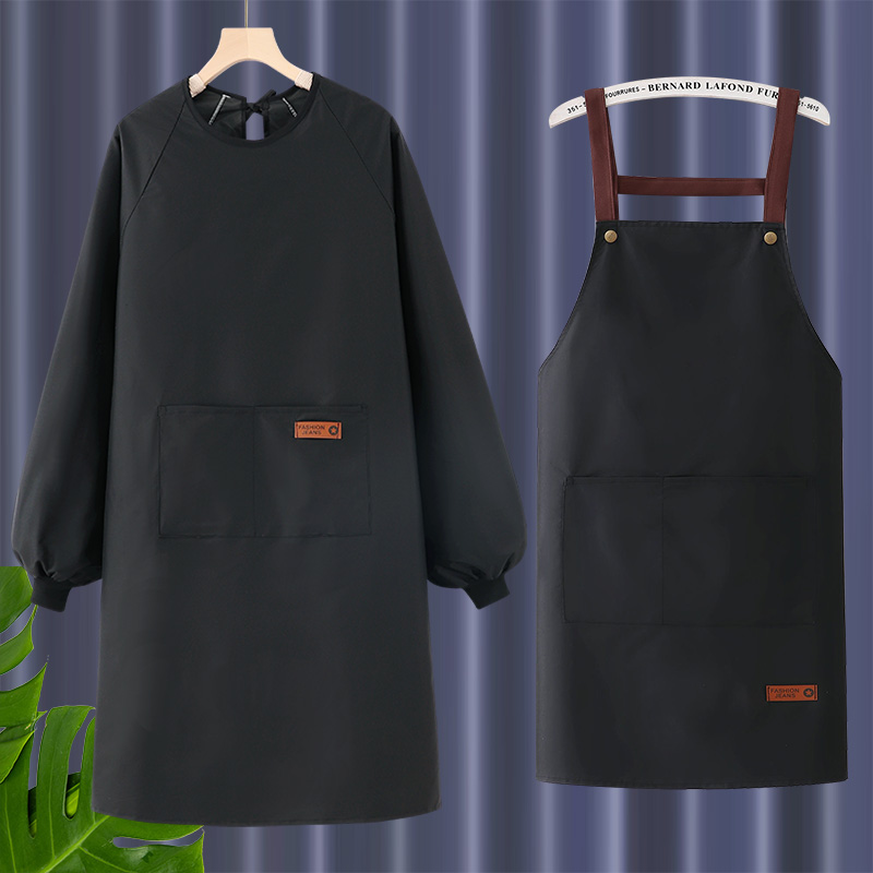 长袖防水防油罩衣工作服围裙