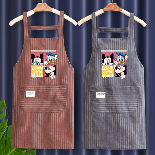 纯棉围裙女做饭家用工作服