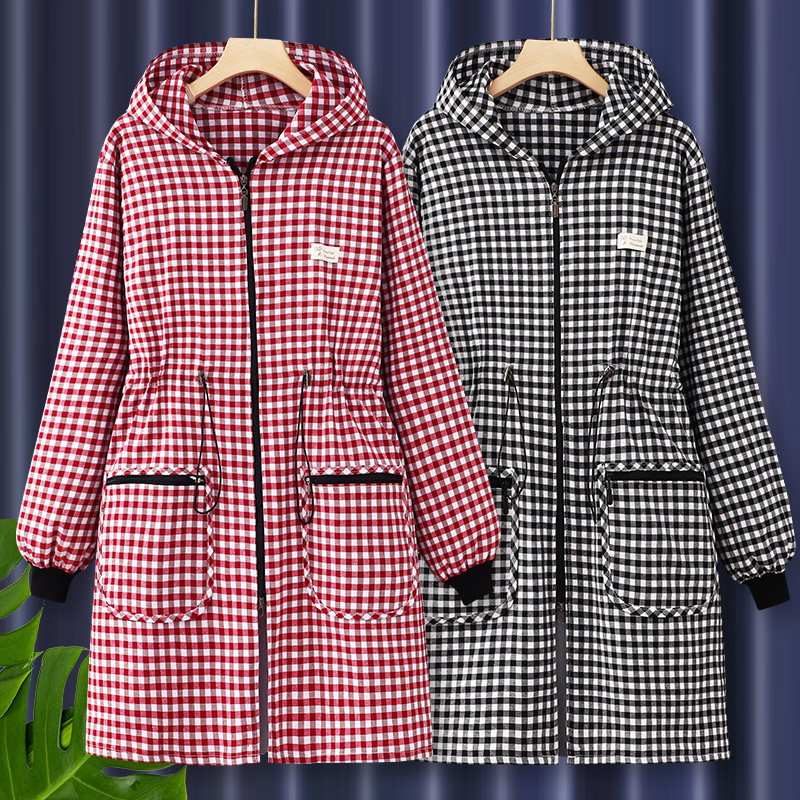 罩衣女新款日系纯棉围裙长袖大人工作服外套个性护衣网红厨房上班