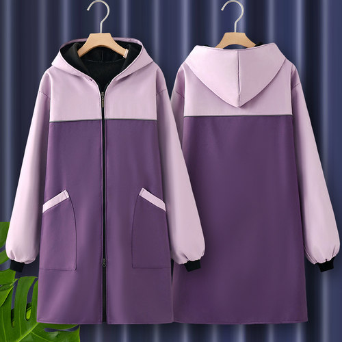 加绒加厚长袖防油防水厨房围裙