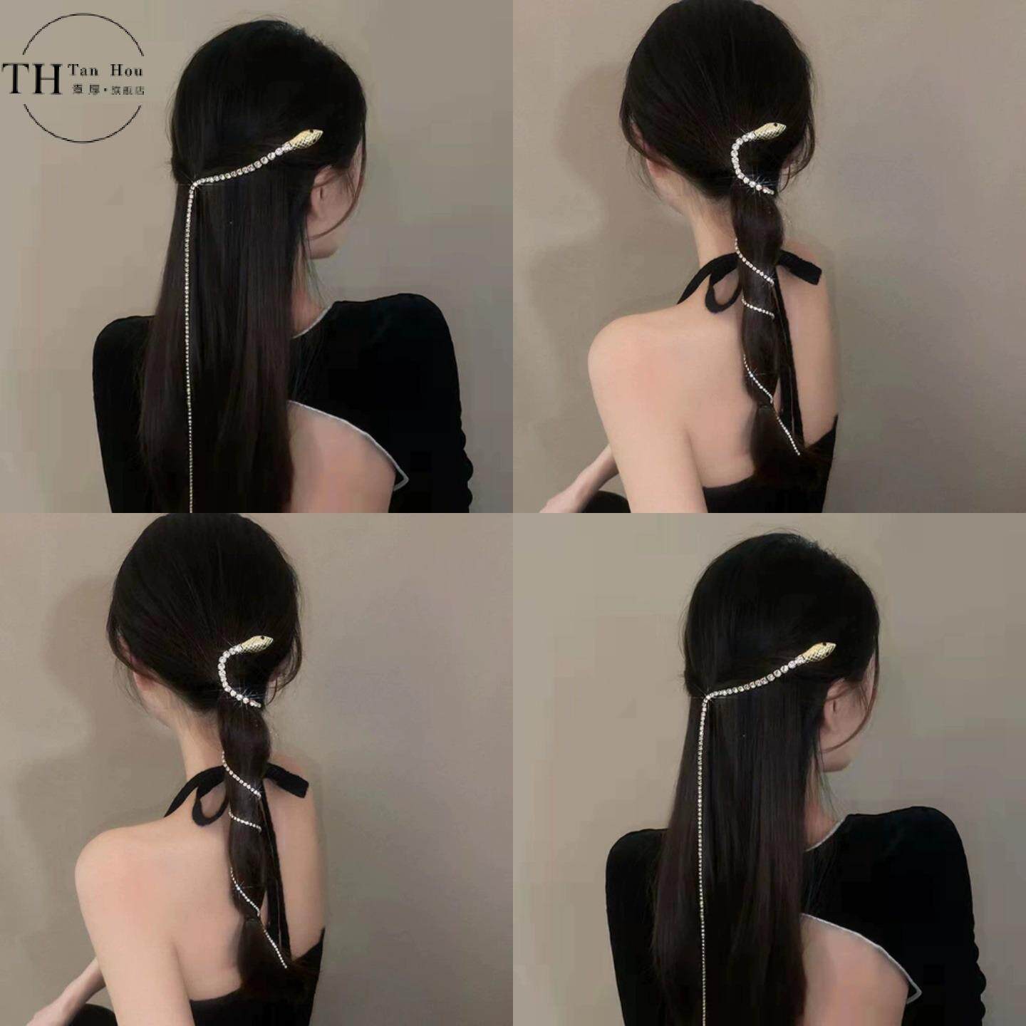 欧美灵蛇缠绕发簪女感冷风配饰