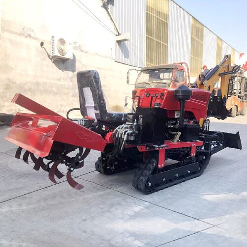 座驾式农用耕种机水旱两用旋耕机 加装挖机开荒挖沟