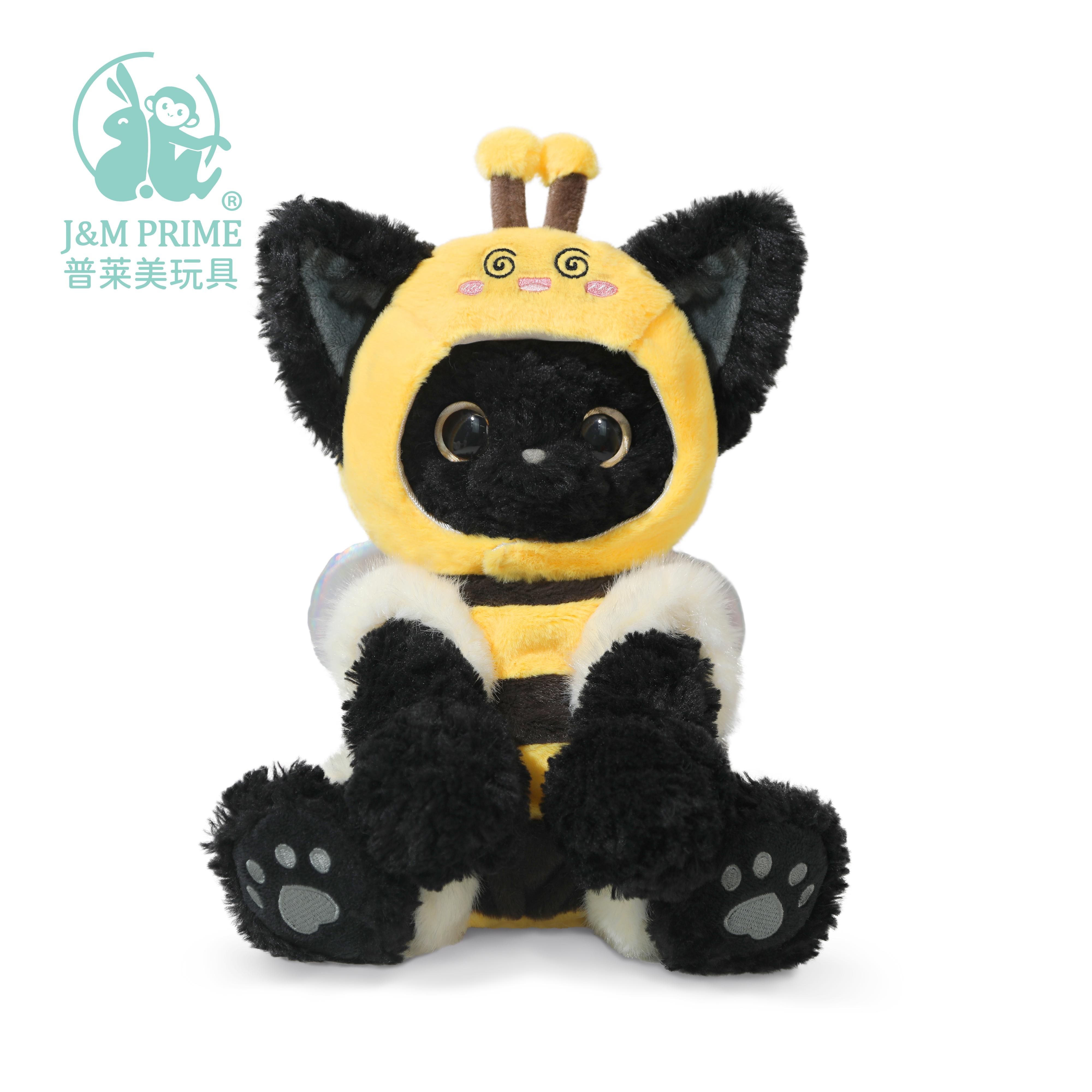 普莱美JMPRIME毛茸蜜糖玩偶娃衣小蜜蜂玩偶头套娃衣玩具服装