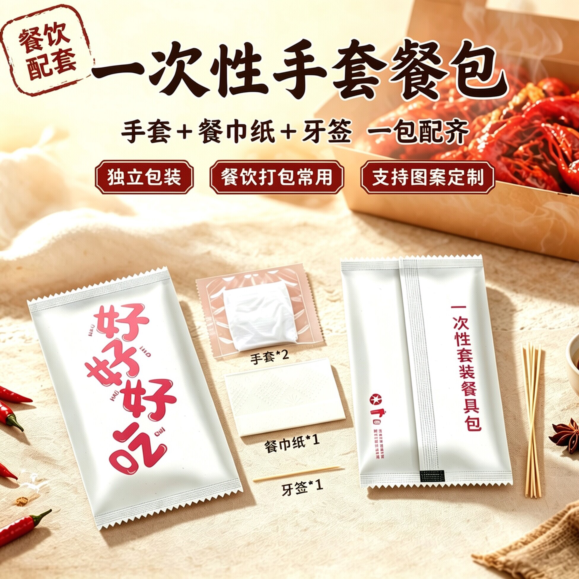 次性手套套装加厚耐用