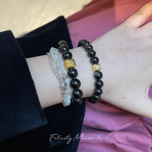 【扛把子组合】埃及金运石瑞典天铁M铁陨石显化天然矿物 手链女