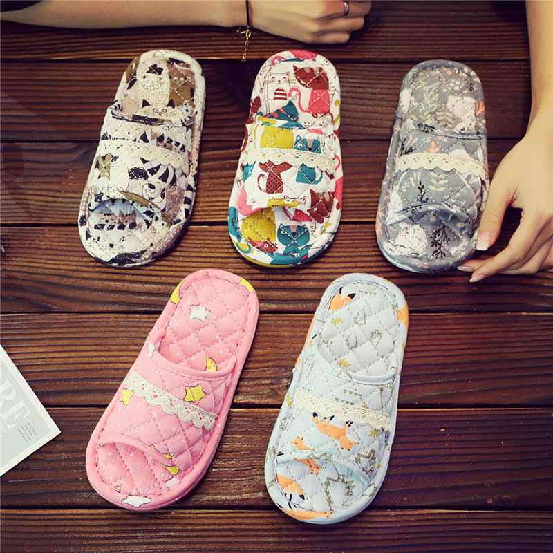 速发布艺布底儿童拖鞋家居鞋男童童手工棉布拖鞋可爱韩版布底