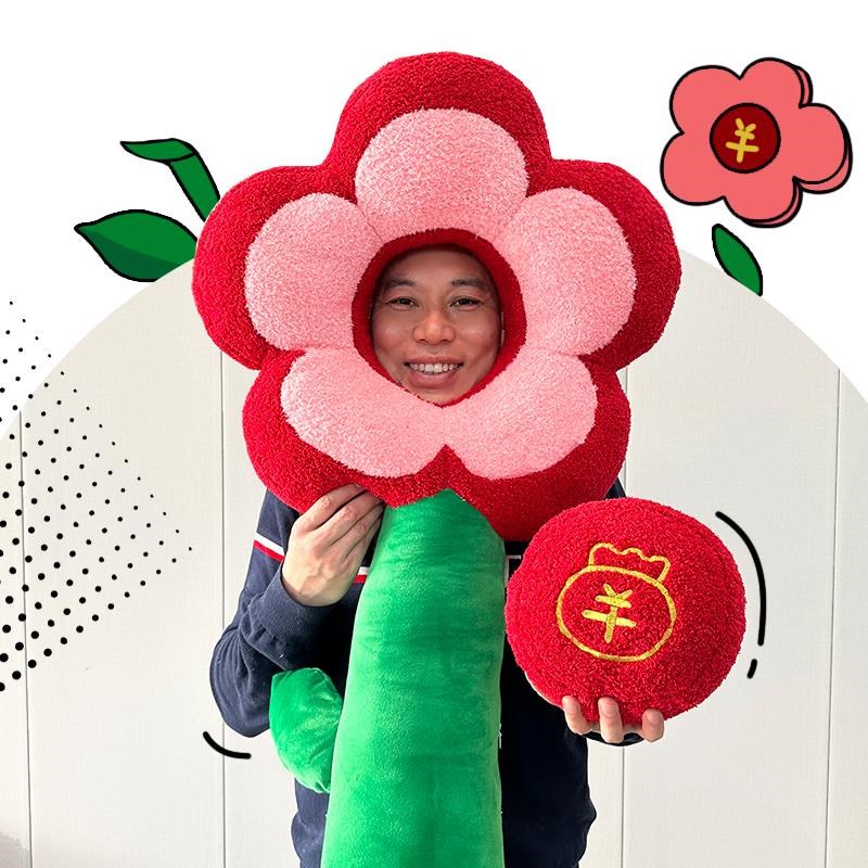 速发有钱花可爱长条抱枕生睡觉床上夹腿侧睡枕头卧室男生款大靠枕