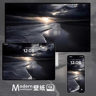 暗黑系高级感4K超高清壁纸iPhone手机ipad平板电脑自然风景壁纸图