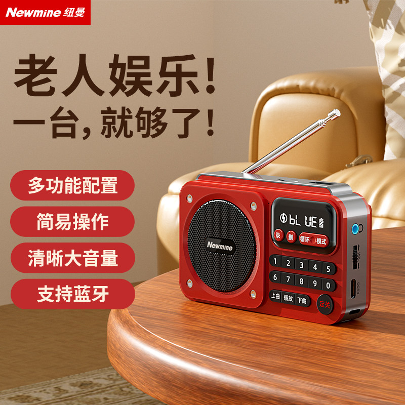 纽曼插卡蓝牙音箱收音机播放器图片