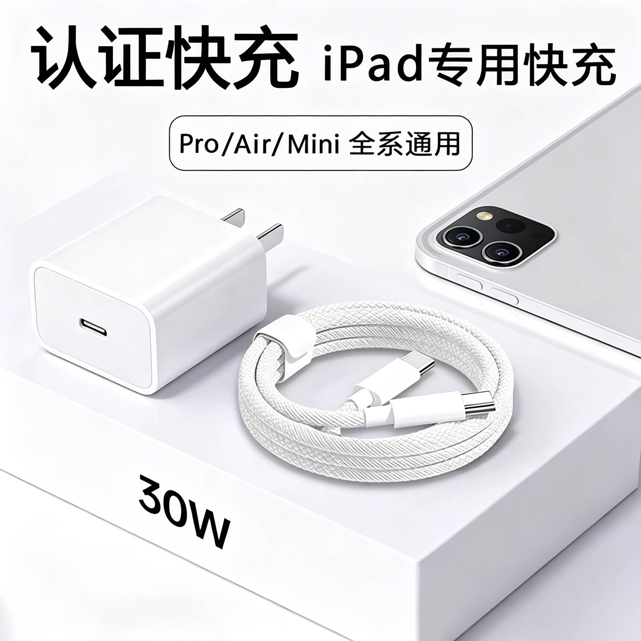 特好拉适用苹果ipad平板充电线ipadpro1/2/3代双typec编织数据线air4/5/mini6/7正品240W超级快充线Mac笔记本