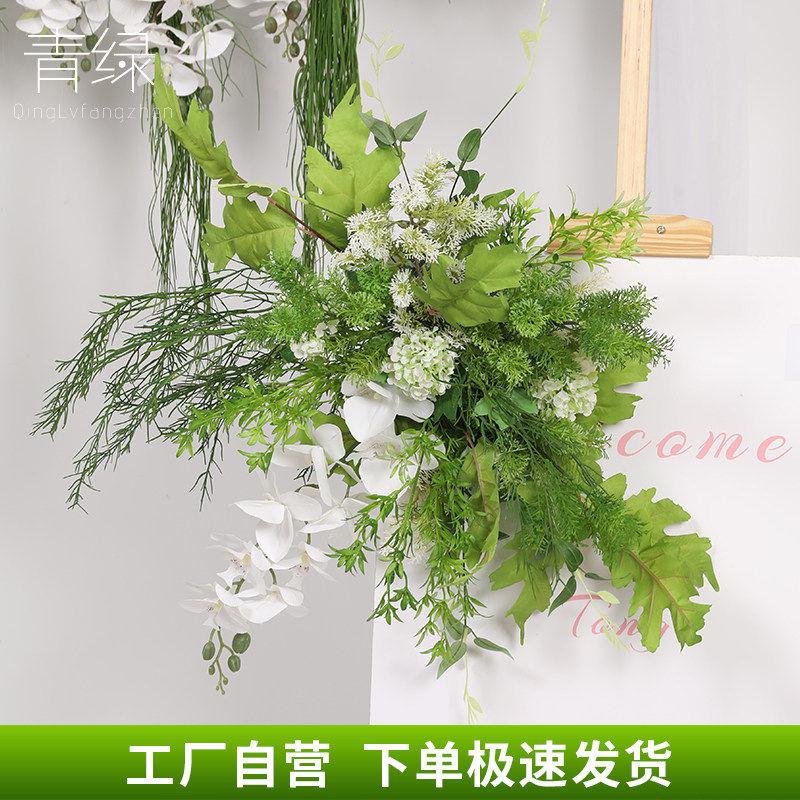 双煦森系高还原婚礼绢布玫瑰花束