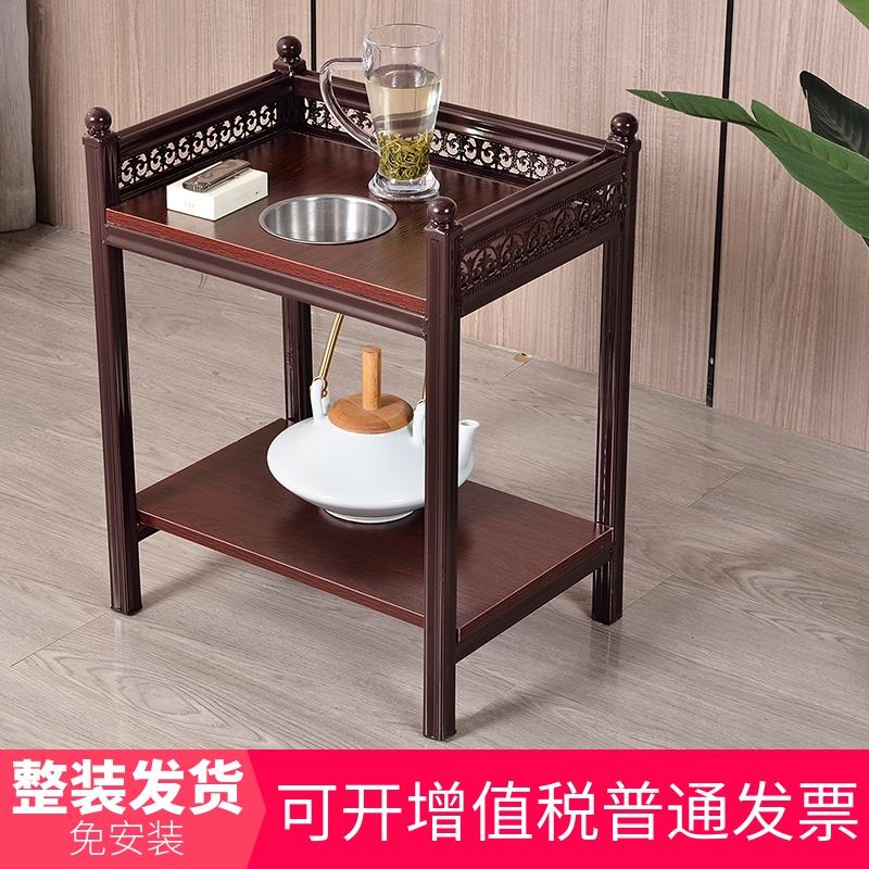 棋牌室专用茶几麻将桌茶几茶水架子可移动小边几桌茶楼专用置物架