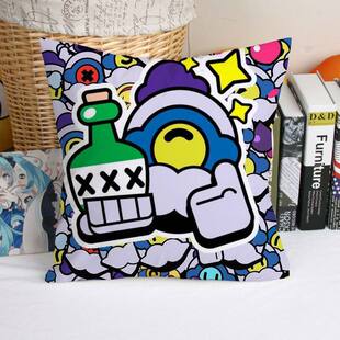 荒野乱斗抱枕游戏周边动漫卡通生日礼物可爱枕头沙发靠枕可定制