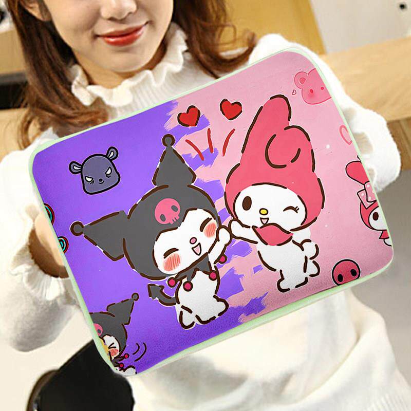 三丽鸥玉桂狗插手热水袋注水可爱毛绒库洛米暖水袋学生卡通暖手宝