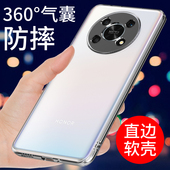 适用于荣耀x30手机壳透明X30MAX保护套软壳华为x30i新款 硅胶外壳男女气囊防摔全包边网红潮简约个性 创意支架