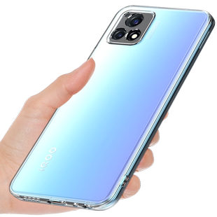 适用于vivoiqoou3x手机壳IQOOU3透明软壳IQOOU3X标准版保护套iqoou1 u1x新款气囊硅胶外壳男女防摔全包边支架