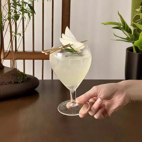 复古水滴玻璃杯创意茶馆