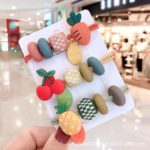 nsi水发果头绳女可爱少女扎头发橡皮筋圈高弹力耐用70#网红头发绳