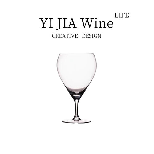 水晶玻璃人工吹制红酒杯