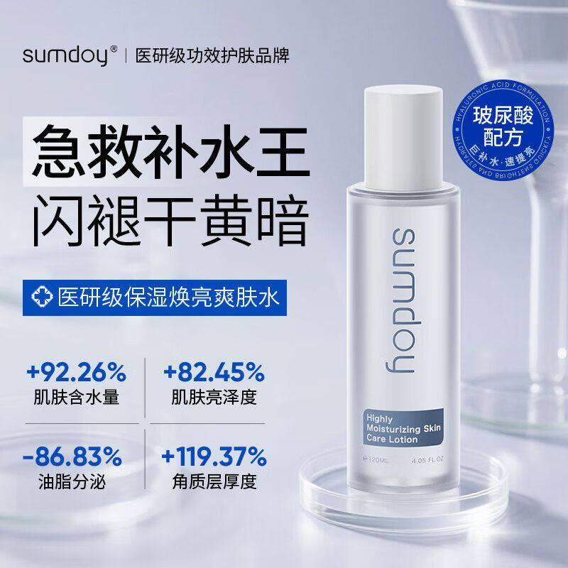 SUMDOY日本进口爽肤水补水保湿舒缓控油收毛孔湿敷化妆水男女正品