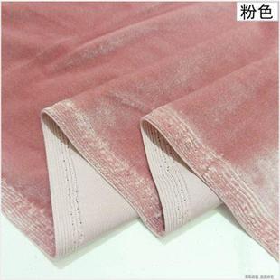 高档 进口金丝绒布料面料 韩国绒丝绒弹力不倒绒天鹅绒旗袍面料