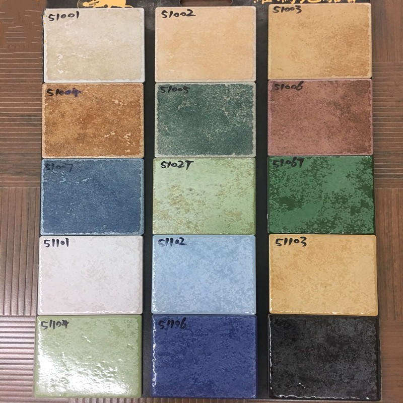 五彩纯色美式乡村15X15仿古地中