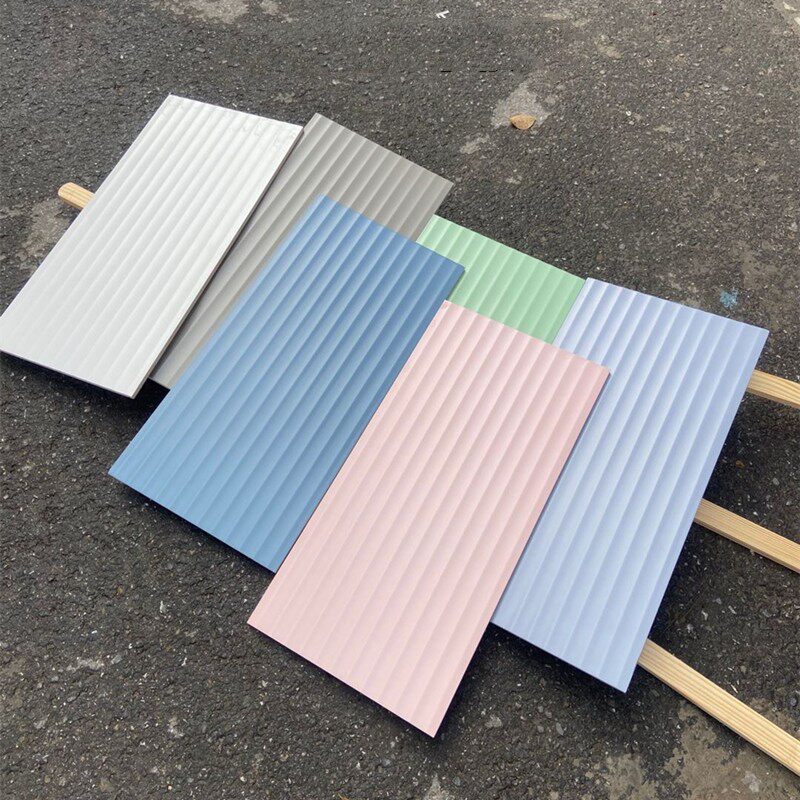 北欧风格墙砖300X600白色波浪纹