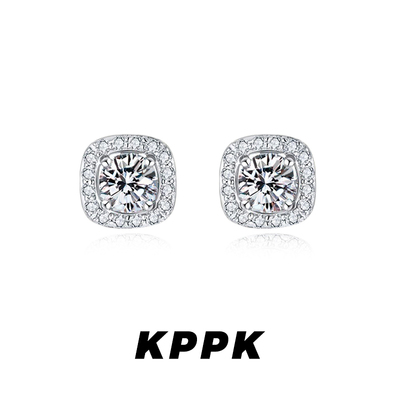 法国设计师手作百搭时尚高级感爆款火彩耳钉法式八心八箭耳饰