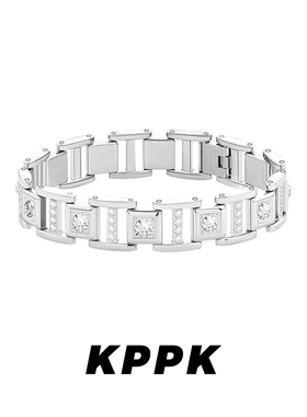 手链男潮简约情侣定制镶火彩高级感礼物送男友