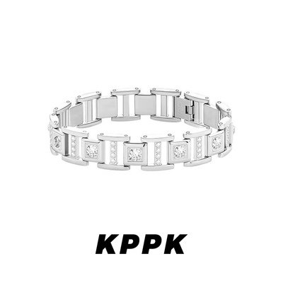 手链男潮简约情侣定制镶火彩高级感礼物送男友