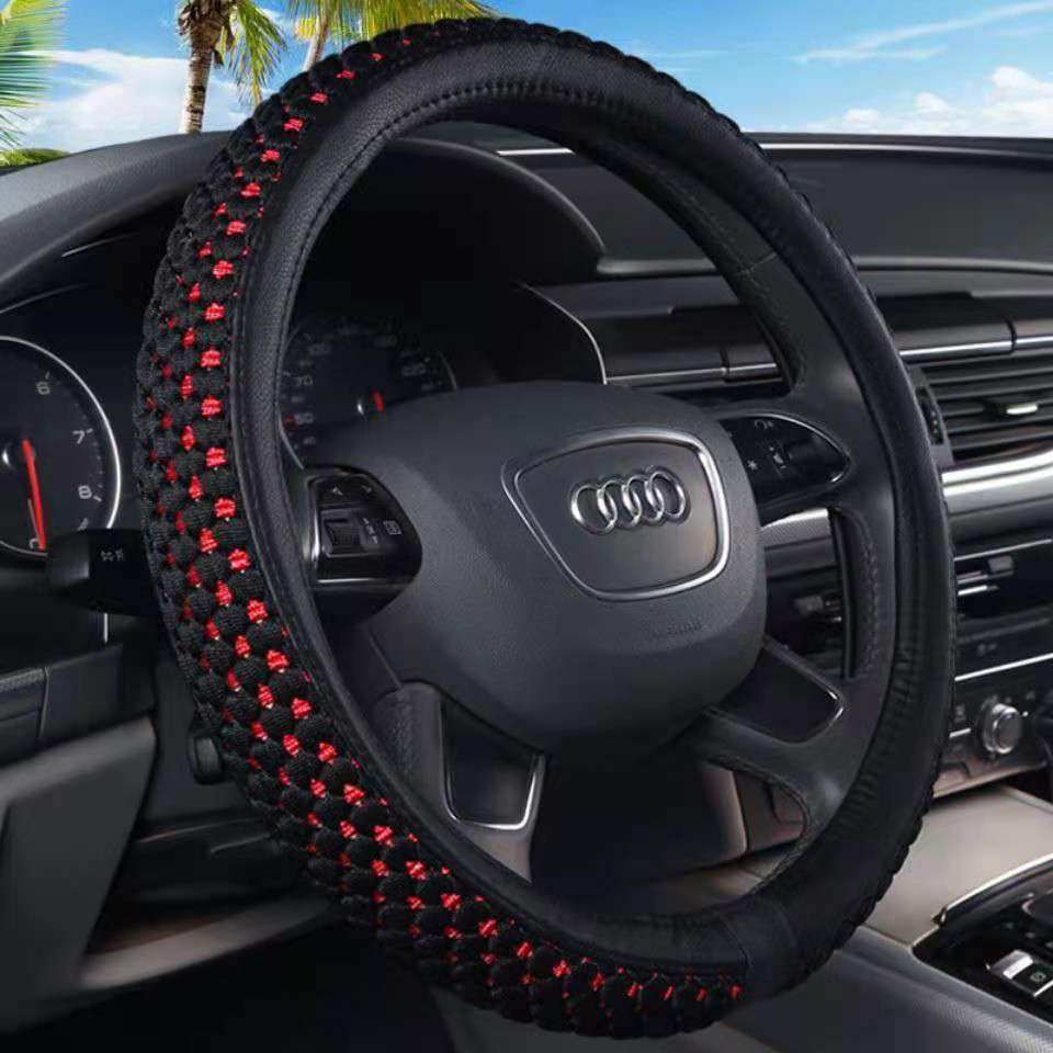 手感好 汽车方向盘套冰丝四季通用夏季汽车把套小车 防滑耐磨吸汗