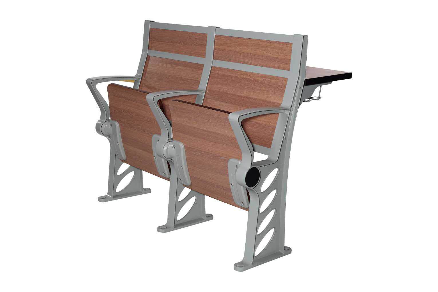 大学阶梯教室课桌椅会议室连排椅固定桌椅培训班铝合金报告厅座椅