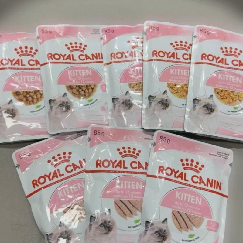10包装临期清货~皇家湿猫粮幼猫主食湿粮浓汤肉块慕斯肉泥增肥