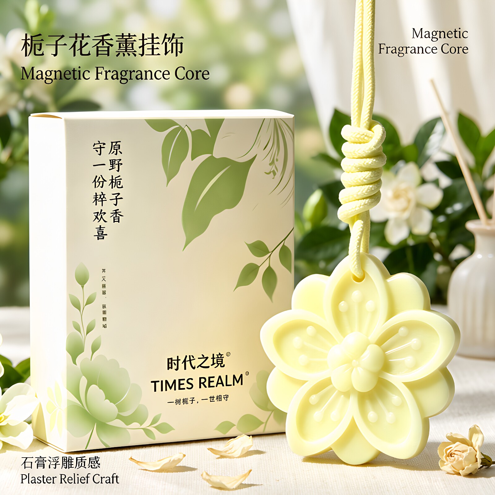 栀子花香薰蜡片持久留香