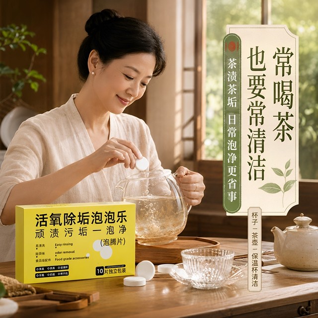 活氧除垢泡泡乐泡腾片洗衣服鞋子洗衣机多功能去污除霉除臭清洁用