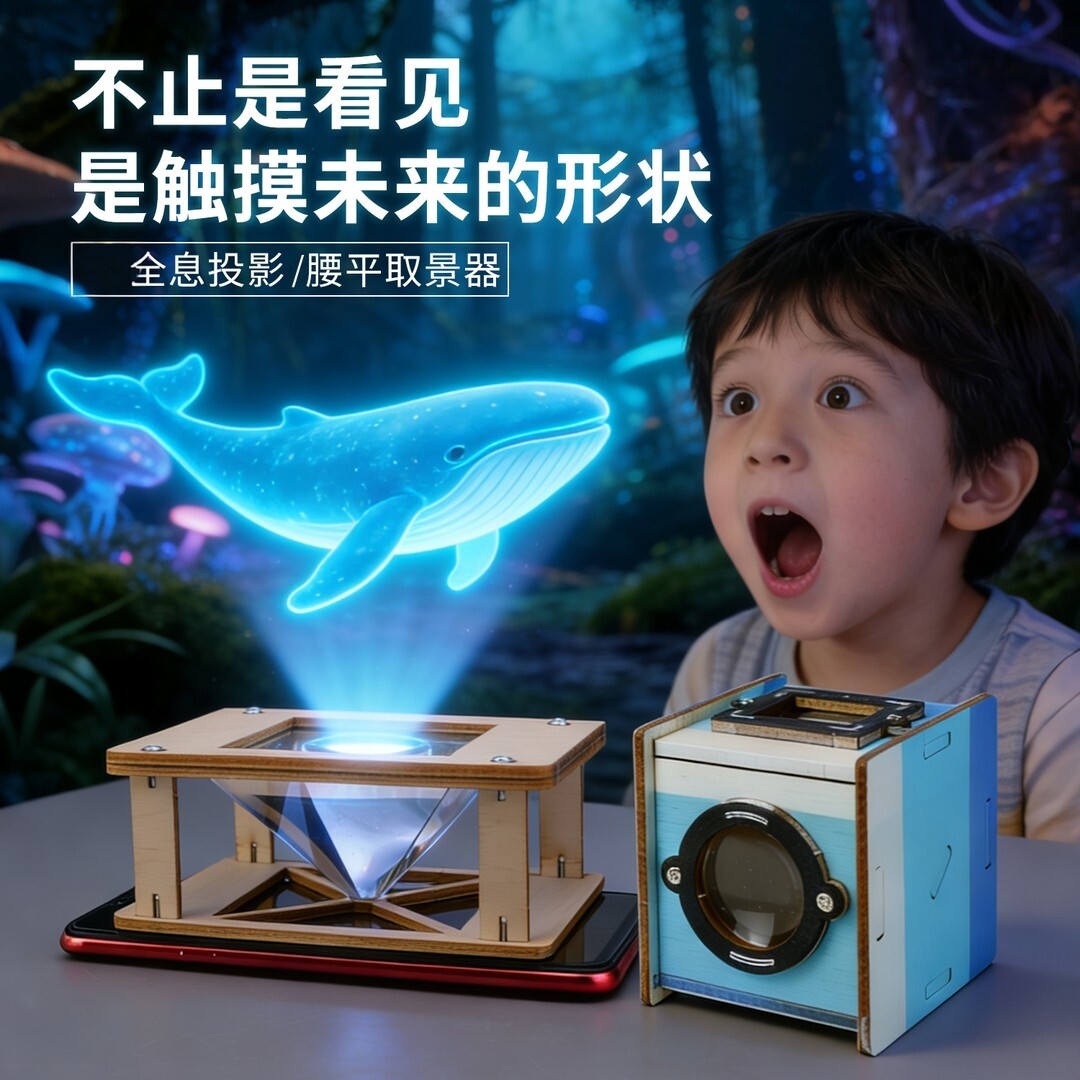 儿童DIY腰平取景器物理实验