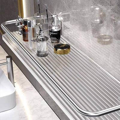 浴室置物架浴亚克力卫生间置物架洗漱台免打孔洗手台毛巾收纳架子