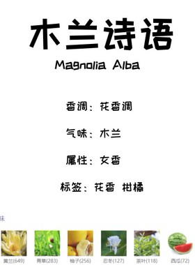 烟雨茉莉木兰诗语北国雪松小猪包肉丝带清新持久正品香水小样
